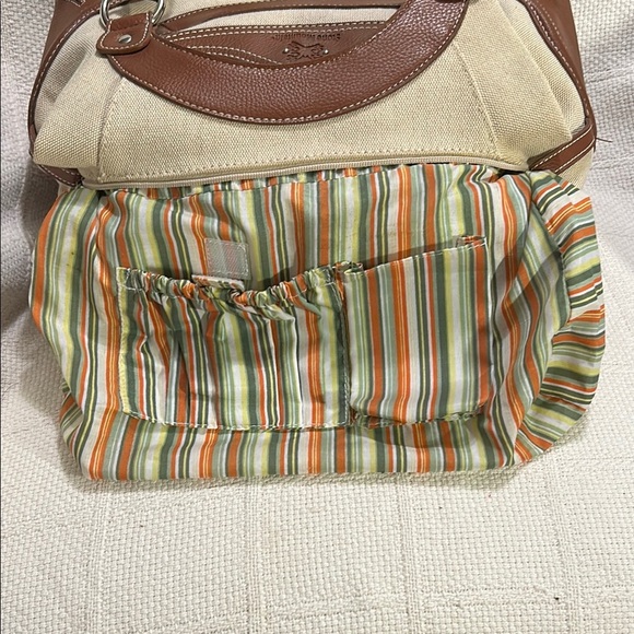 STONE MOUNTAIN Canvas/Leather Women's Shoulder Bag - Picture 11 of 13